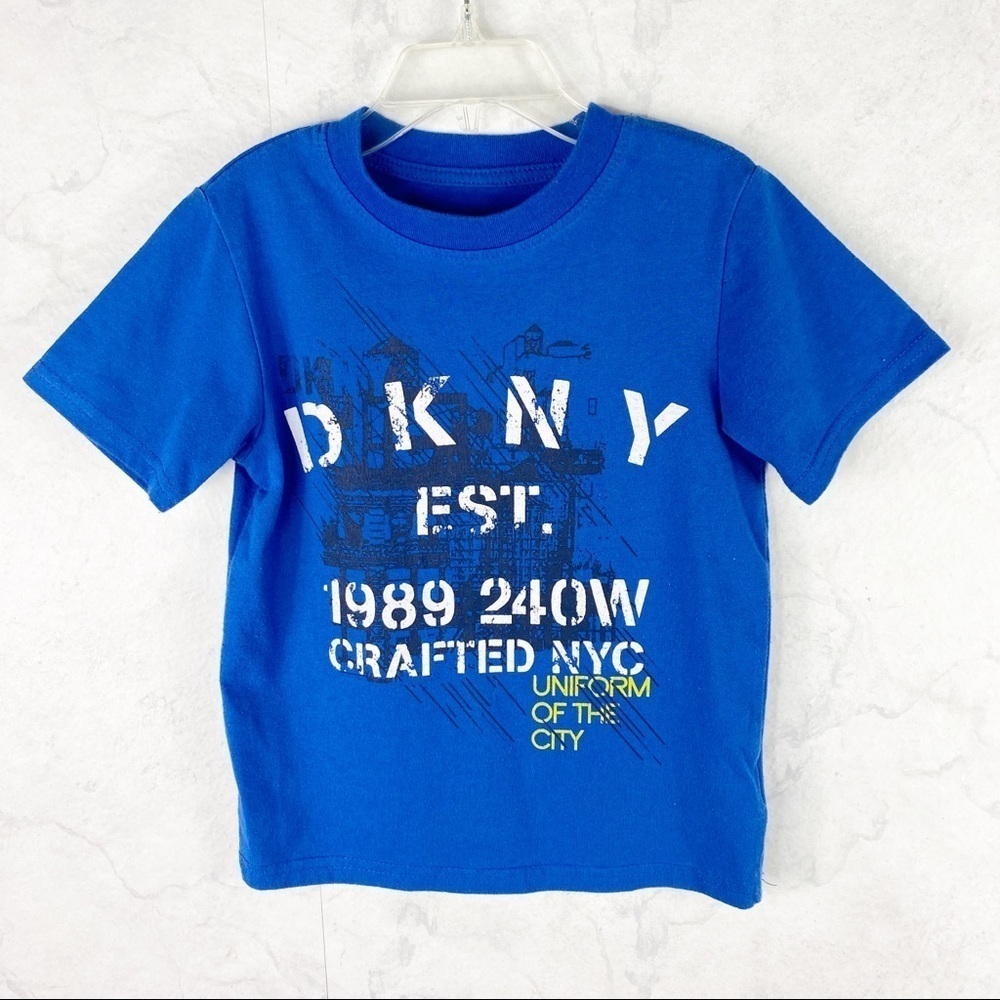 [DKNY] Blue Graphic T-Shirt